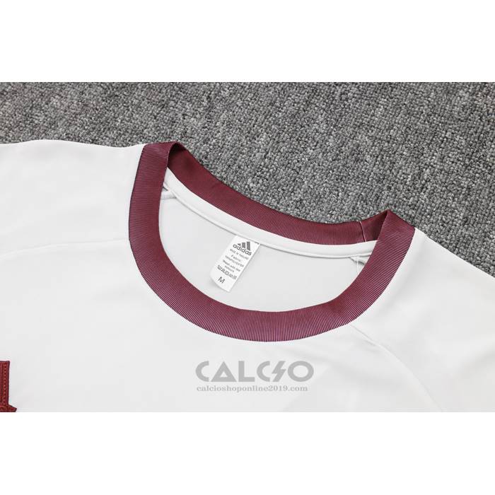 Tuta da Track Flamengo Manica Corta 2024-2025 Bianco - Pantaloncini